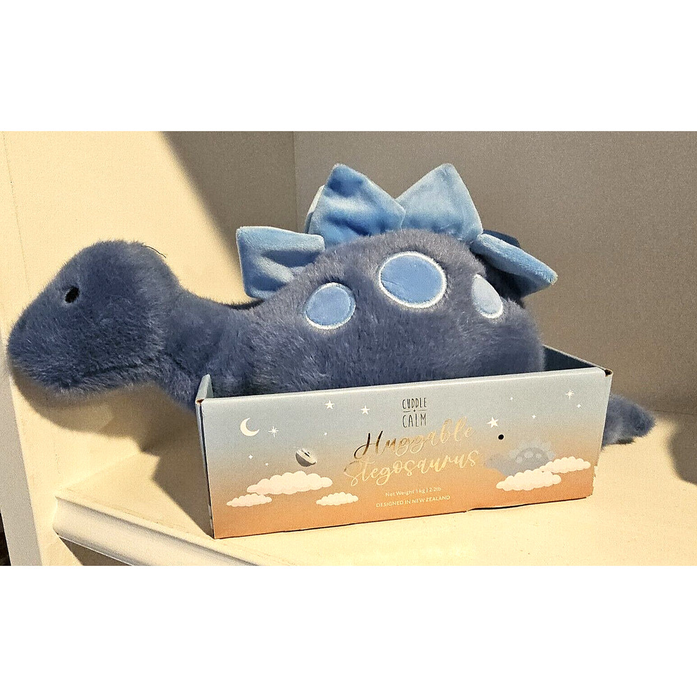 Tiny Love-carry Study Buddy Weighted Blue Dinosaur. Cuddle for Calm and …